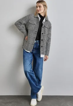 Damen Street One Karierte Bouclé Jacke