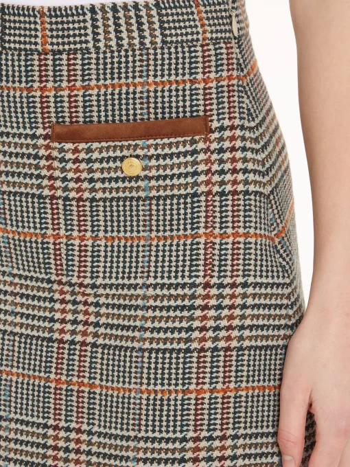 Damen Tommy Hilfiger Karierter Tweed-Minirock mit Wolle