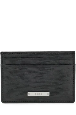 Herren Boss KARTENETUI AUS ITALIENISCHEM LEDER MIT LOGO-APPLIKATION GalleryA_S card