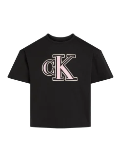 Kinder Calvin Klein Kastiges Logo-Shirt