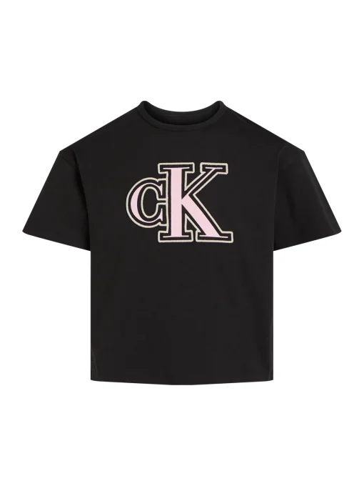 Kinder Calvin Klein Kastiges Logo-Shirt
