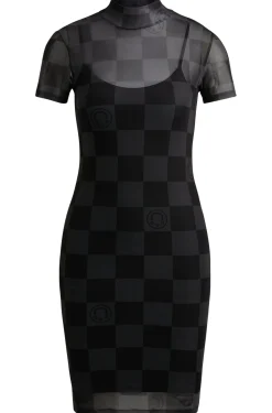 Damen Hugo Blue Kleid