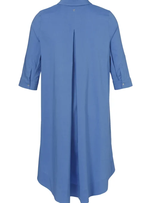Damen Frapp Kleid Hemdkragen