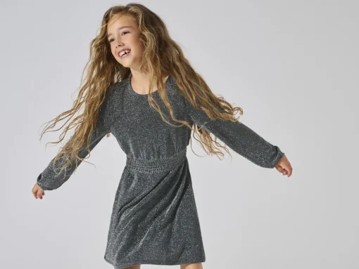 Kinder ONLY Kids Kleid mit Glitzer-Effekt