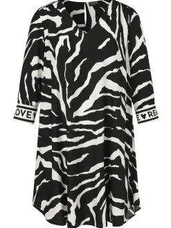Damen Via Appia Due Kleid mit V-Ausschnitt