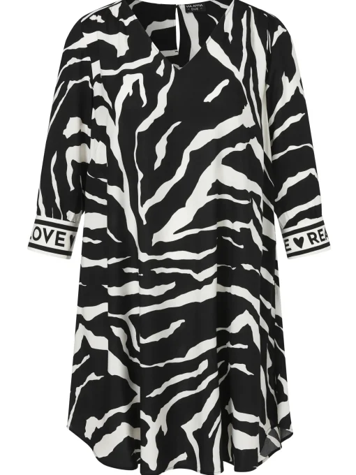 Damen Via Appia Due Kleid mit V-Ausschnitt