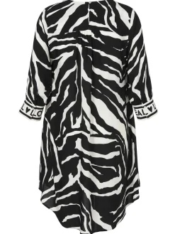 Damen Via Appia Due Kleid mit V-Ausschnitt