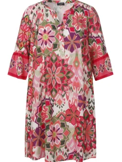 Damen Via Appia Due Kleid mit V-Ausschnitt