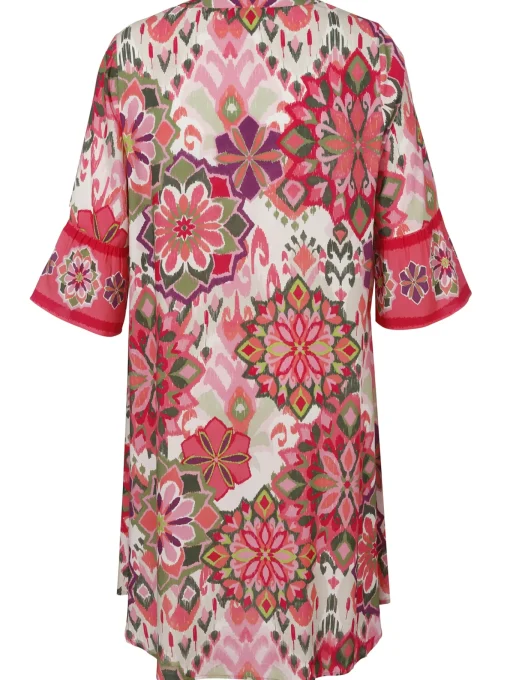 Damen Via Appia Due Kleid mit V-Ausschnitt