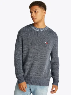 Herren Tommy Jeans Kontrast Strickpullover