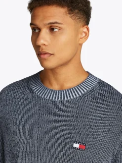Herren Tommy Jeans Kontrast Strickpullover