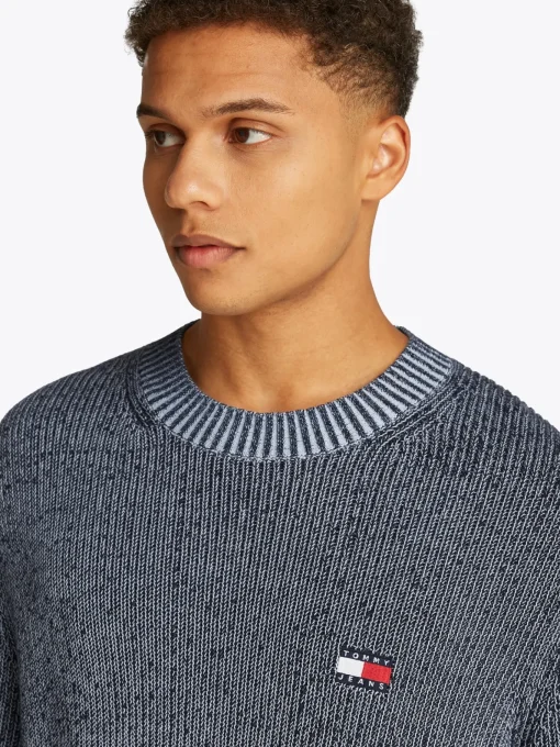 Herren Tommy Jeans Kontrast Strickpullover