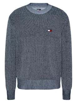 Herren Tommy Jeans Kontrast Strickpullover