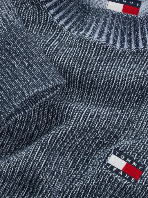 Herren Tommy Jeans Kontrast Strickpullover