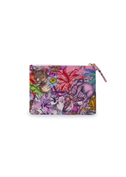 Damen Codello Kosmetiktasche aus robustem Baumwoll-Gewebe mit Dschungel-Print