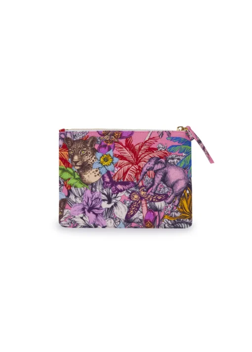 Damen Codello Kosmetiktasche aus robustem Baumwoll-Gewebe mit Dschungel-Print