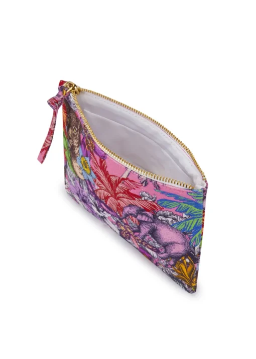 Damen Codello Kosmetiktasche aus robustem Baumwoll-Gewebe mit Dschungel-Print