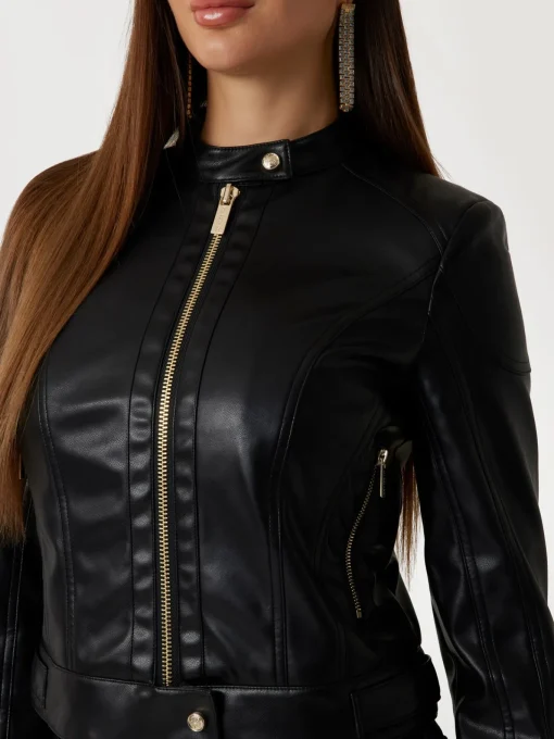 Damen Marciano by Guess Kunstleder-Bikerjacke