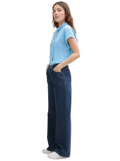 Damen Tom Tailor Denim Kurzarm Bluse