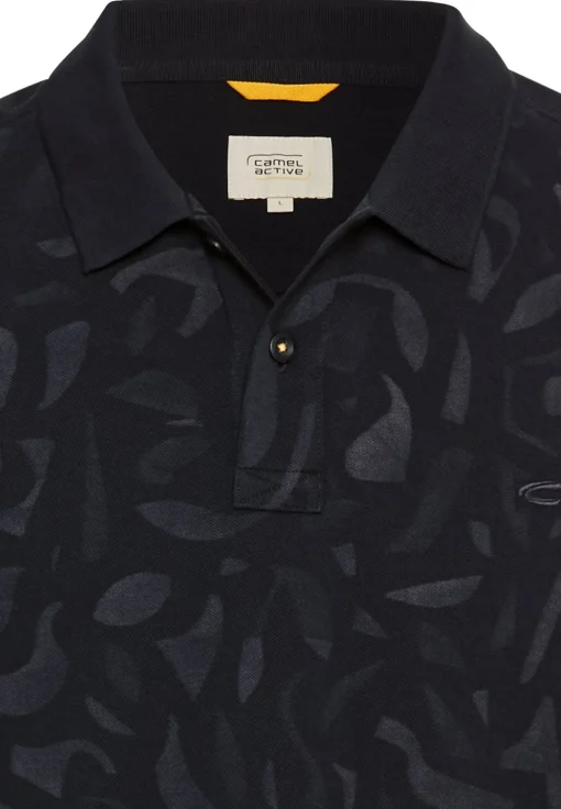 Herren Camel Active Kurzarm Poloshirt aus reiner Baumwolle