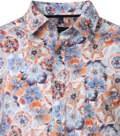 Herren Casa Moda Kurzarmhemd Floraler Print