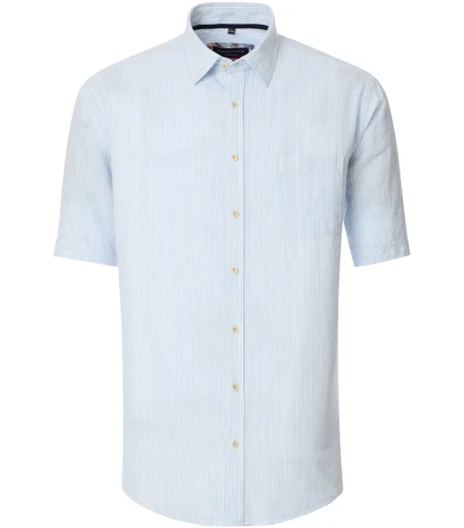 Herren Casa Moda Kurzarmhemd gestreift