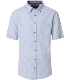 Herren Casa Moda Kurzarmhemd gestreift