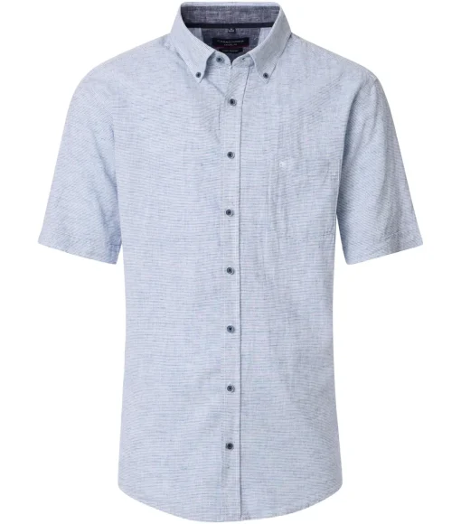 Herren Casa Moda Kurzarmhemd gestreift
