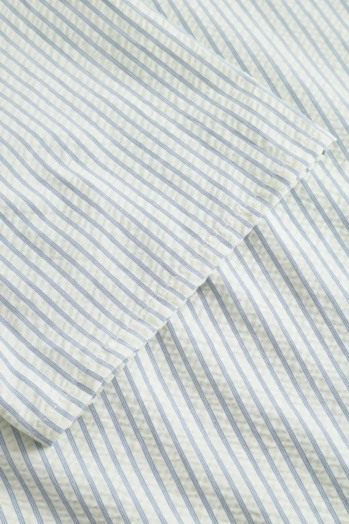 Herren Colours & Sons Kurzarmhemd in Seersucker-Optik
