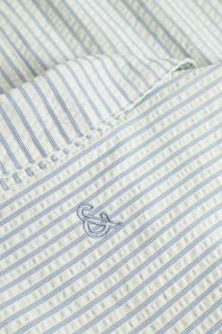 Herren Colours & Sons Kurzarmhemd in Seersucker-Optik