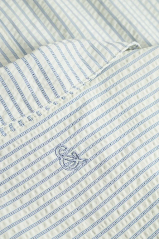 Herren Colours & Sons Kurzarmhemd in Seersucker-Optik