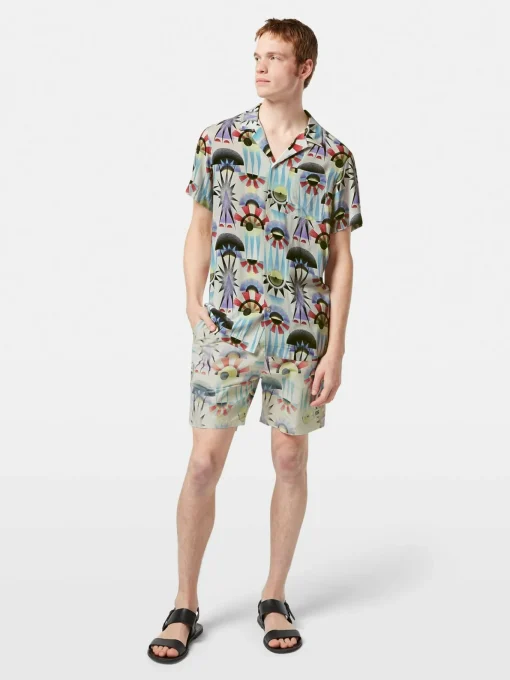 Herren Scotch & Soda Kurzarmhemd mit Allover-Print