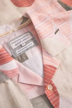 Herren Colours & Sons Kurzarmhemd mit Allover-Print