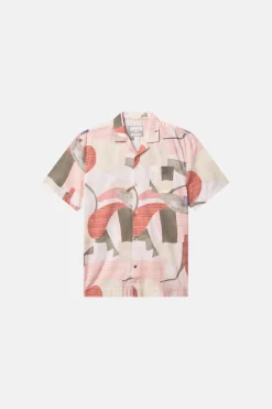 Herren Colours & Sons Kurzarmhemd mit Allover-Print