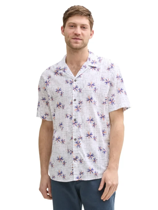 Herren Tom Tailor Kurzarmhemd mit Muster
