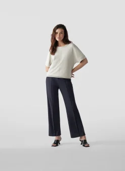 Damen Lecomte Kurzarm-Shirt mit edlem Design