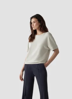 Damen Lecomte Kurzarm-Shirt mit edlem Design