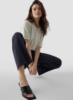 Damen Lecomte Kurzarm-Shirt mit edlem Design