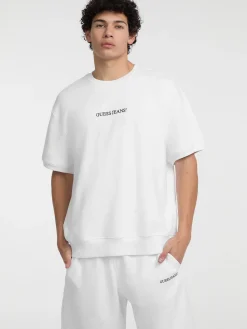 Herren GUESS JEANS Kurzarm-Sweatshirt