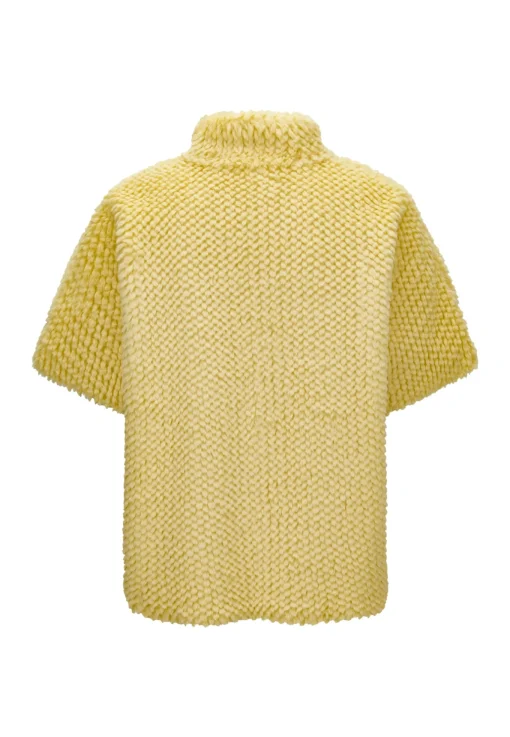 Damen Milestone Kurze Cape-Weste in Fake Pelz