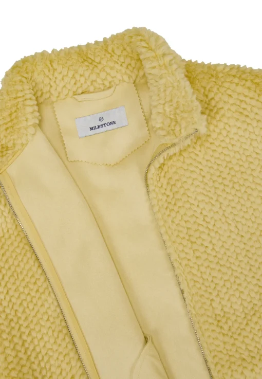 Damen Milestone Kurze Cape-Weste in Fake Pelz