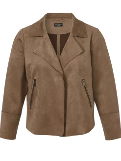 Damen Via Appia Due Kurze Jacke mit Revers