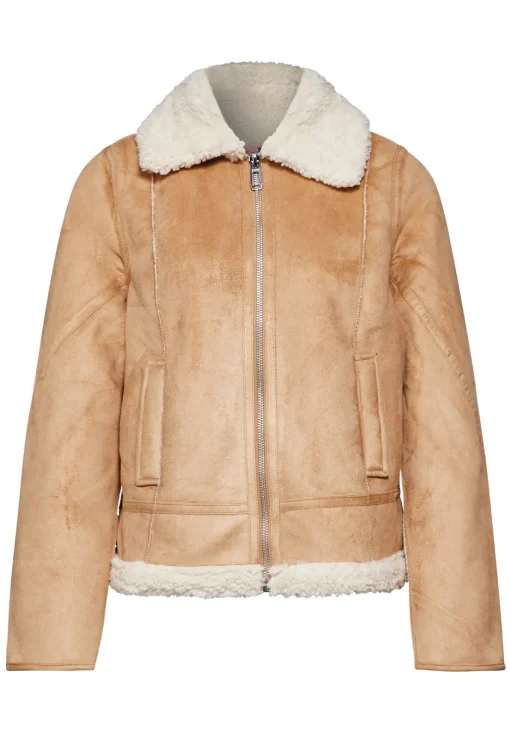 Damen Street One Kurze Jacke mit Teddy-Fell