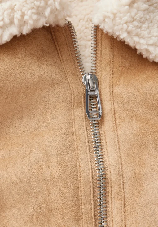 Damen Street One Kurze Jacke mit Teddy-Fell
