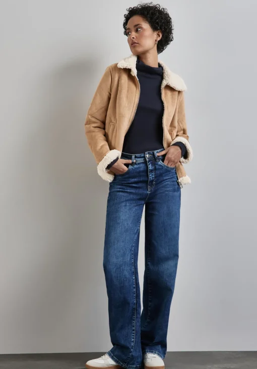 Damen Street One Kurze Jacke mit Teddy-Fell