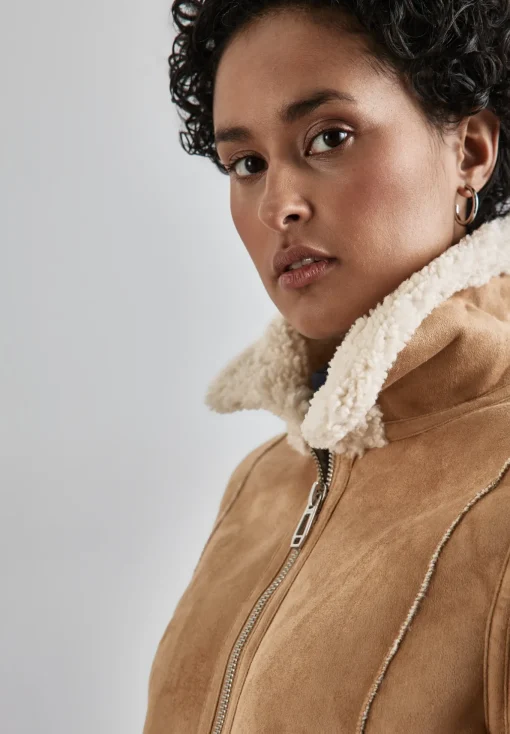 Damen Street One Kurze Jacke mit Teddy-Fell