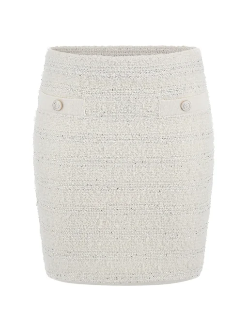 Damen Marciano by Guess Kurzer Bouclé-Rock