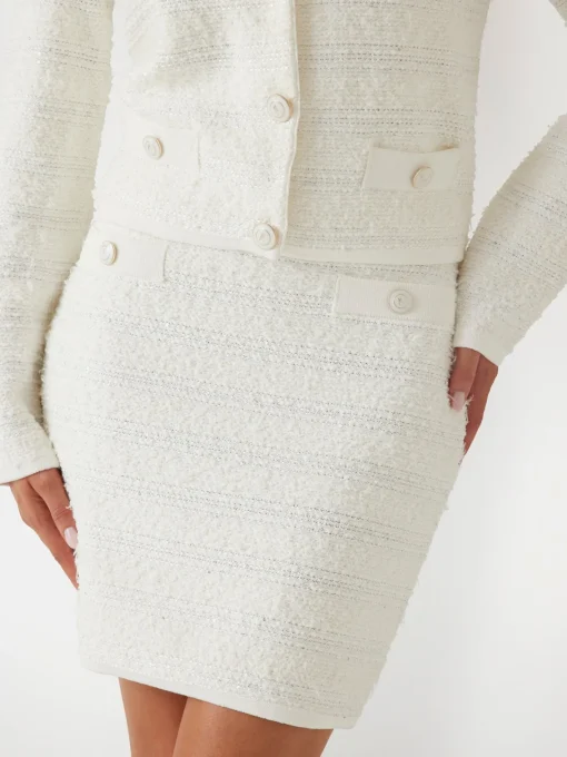 Damen Marciano by Guess Kurzer Bouclé-Rock