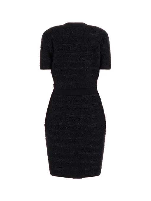 Damen Marciano by Guess Kurzes Bouclé-Strickkleid