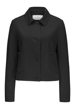 Damen Milestone Kurzes boxy Kleiderjäckchen mit Hemdkragen